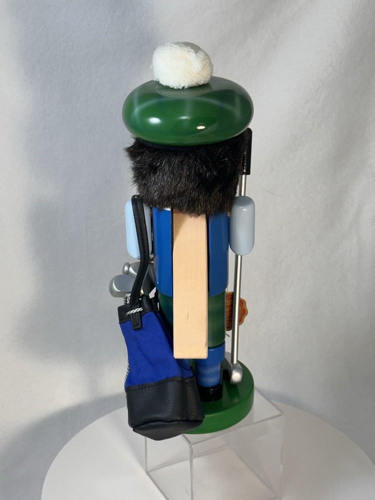 Steinbach Germany Handmade Junior Golfer Wooden Nutcracker Green
