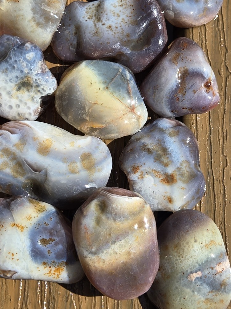Botswana Agate Selects - UNDERNEATH - Rough, Natural, Not Polished A+ Grade