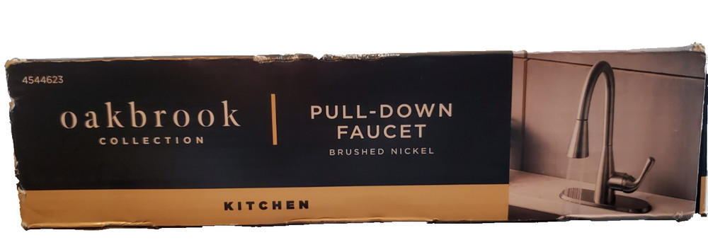 Oakbrook Vela Pulldown Kitchen Faucet One Handle Brushed Nickel