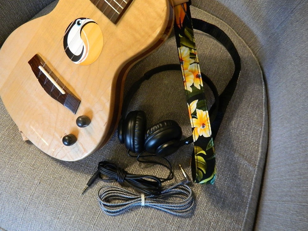 Electric, Silent, Solid Body, Concert Ukulele