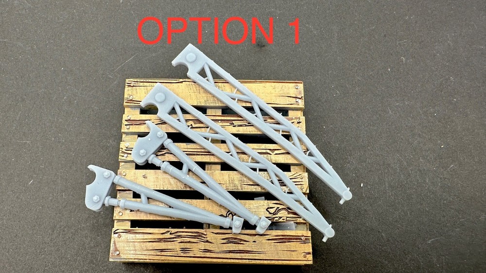 Ladder Traction Bars Scale model 3d printed