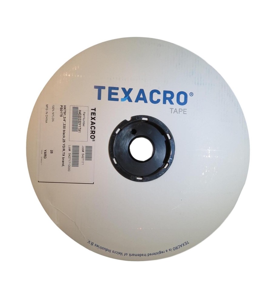 TEXACRO Velcro Tape Black and White HOOK and LOOP. Available in Multiple Sizes.