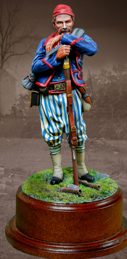 CIVIL WAR MODEL UNION WHEATS TIGER ZOUVE CS16008 MINI STATUE