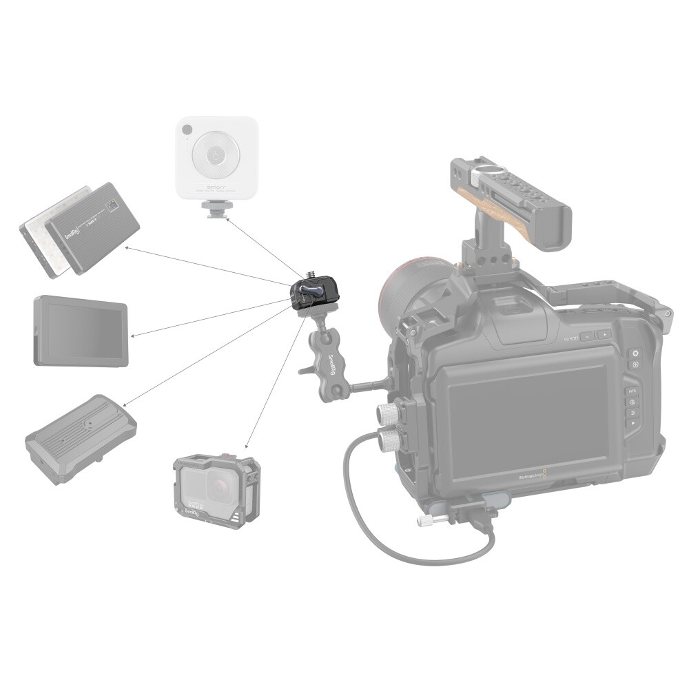 SmallRig Quick Release Plate Drop-in HawkLock Mini Quick Release Camera Mount