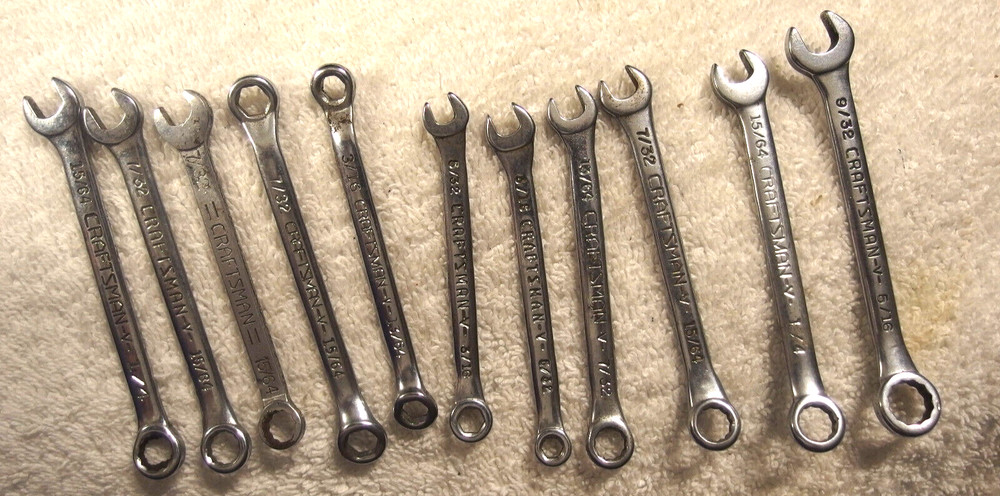 11 lot,Craftsman ignition wrenches tools VTG