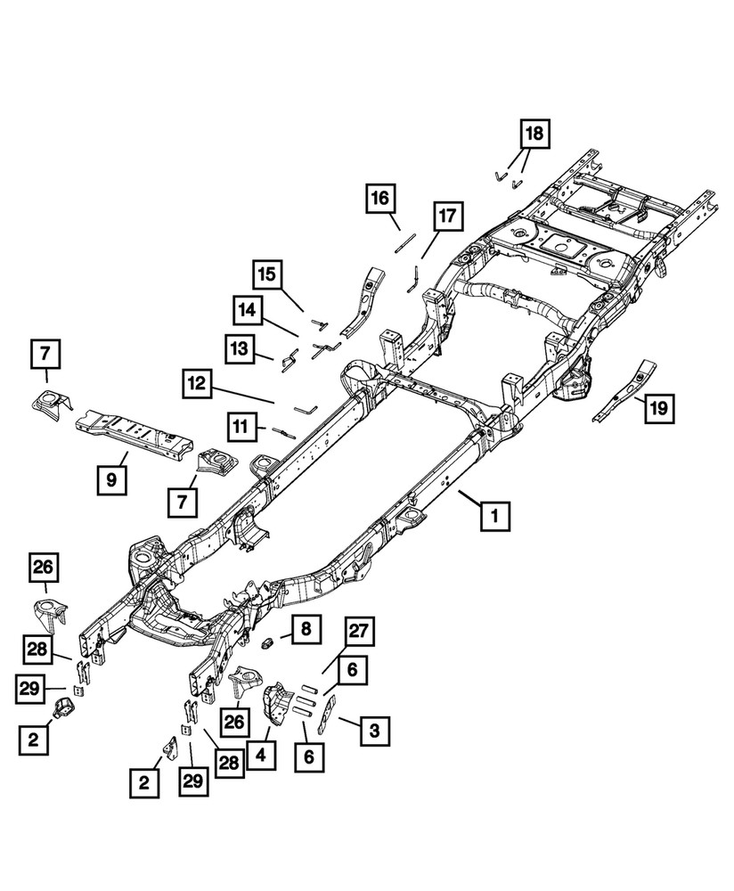 Genuine Mopar Frame Rail Bracket 52014250AC