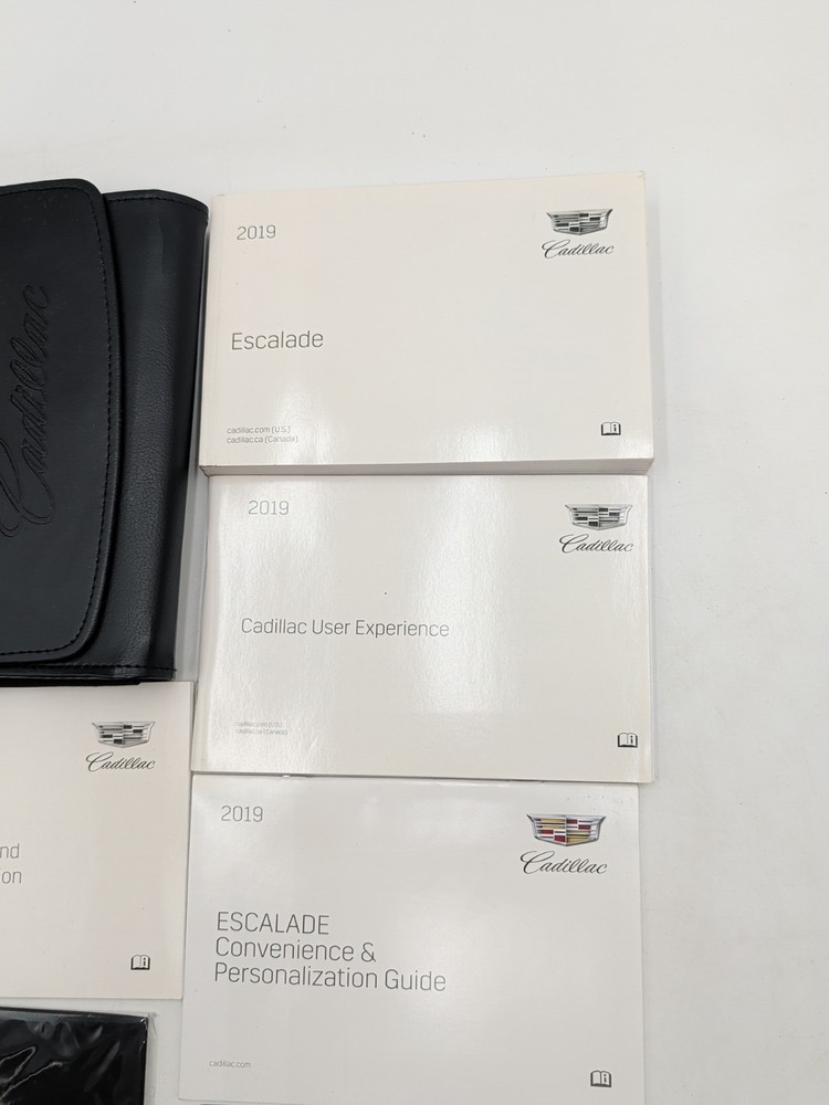 2019 Cadillac Escalade Owner’s Manual Set w/ Case CUE Navigation System
