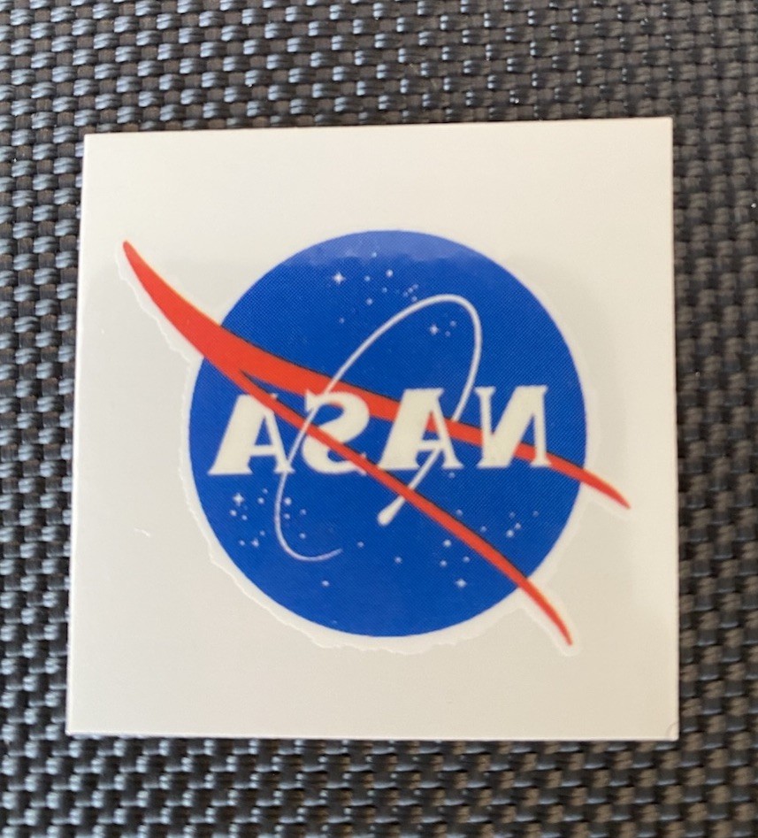 NASA Logo Aerospace Temporary Tattoo NEW
