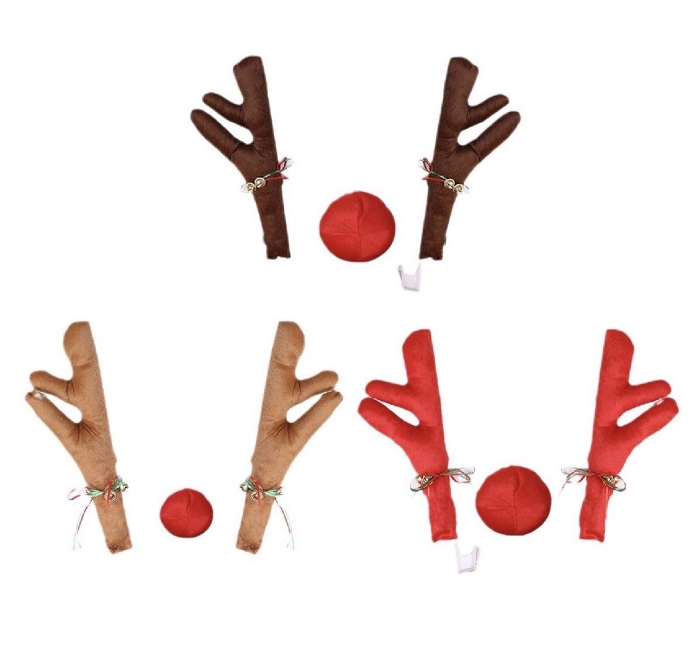 Christmas Car Antlers Plush Decorations (Read Description)