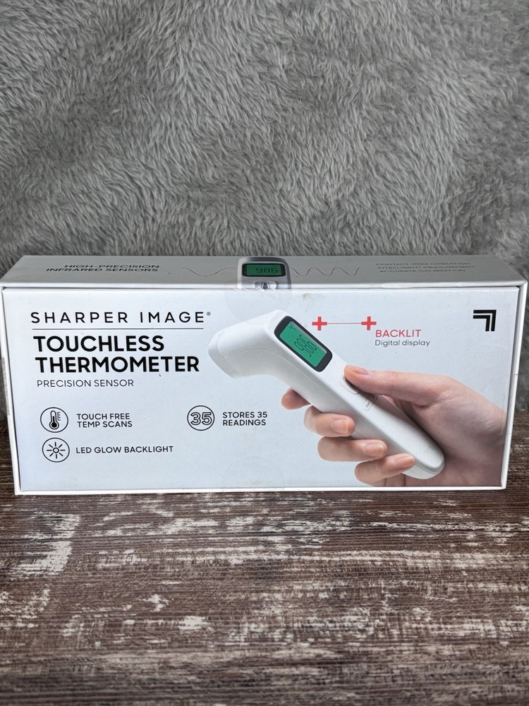 Digital Touchless Smart Forehead Thermometer SHARPER IMAGE- NEW