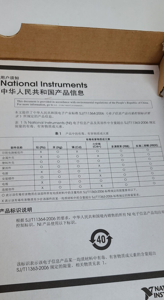 National Instruments DAQ Card 6024E ~ Factory Sealed Packaging Inside