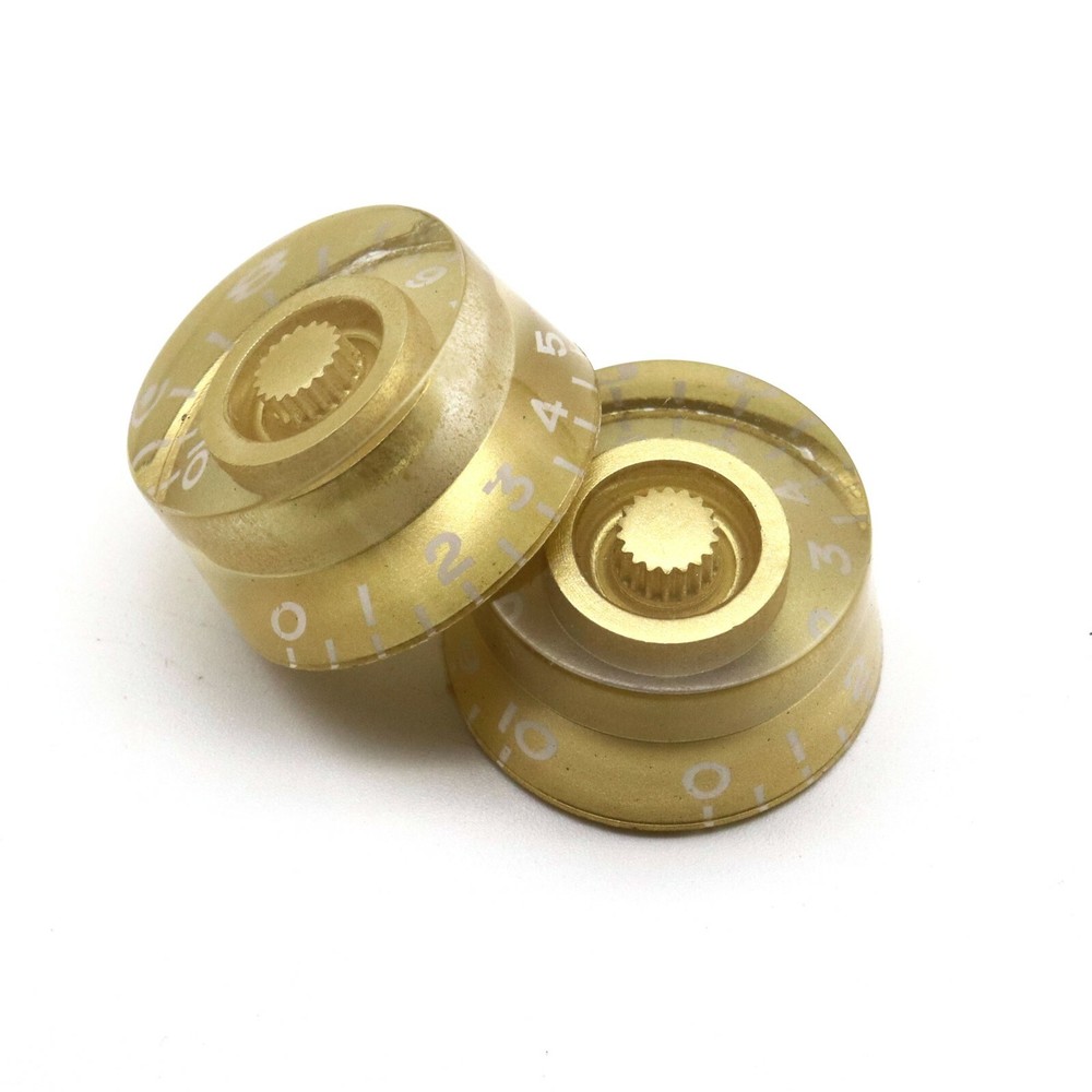 4Pcs Gold Guitar Speed Control Knobs Tone Volume Knobs Pots for Electric Guitar