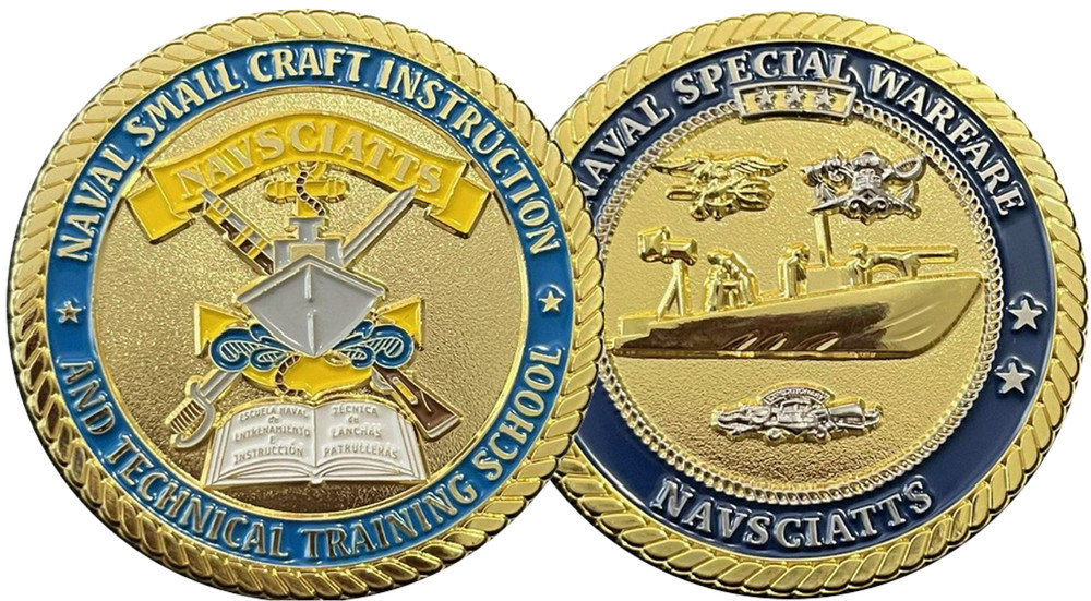 NAVSCIATTS COMMAND ORIGINAL COMMAND COIN ~ 2"