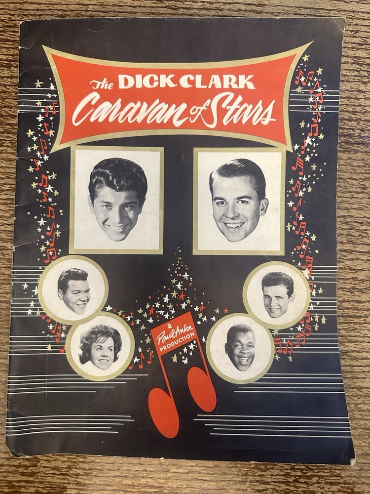 DICK CLARK CARAVAN OF STARS PROGRAM 1960'S PAUL ANKA CHUBBY CHECKER JIVE FIVE