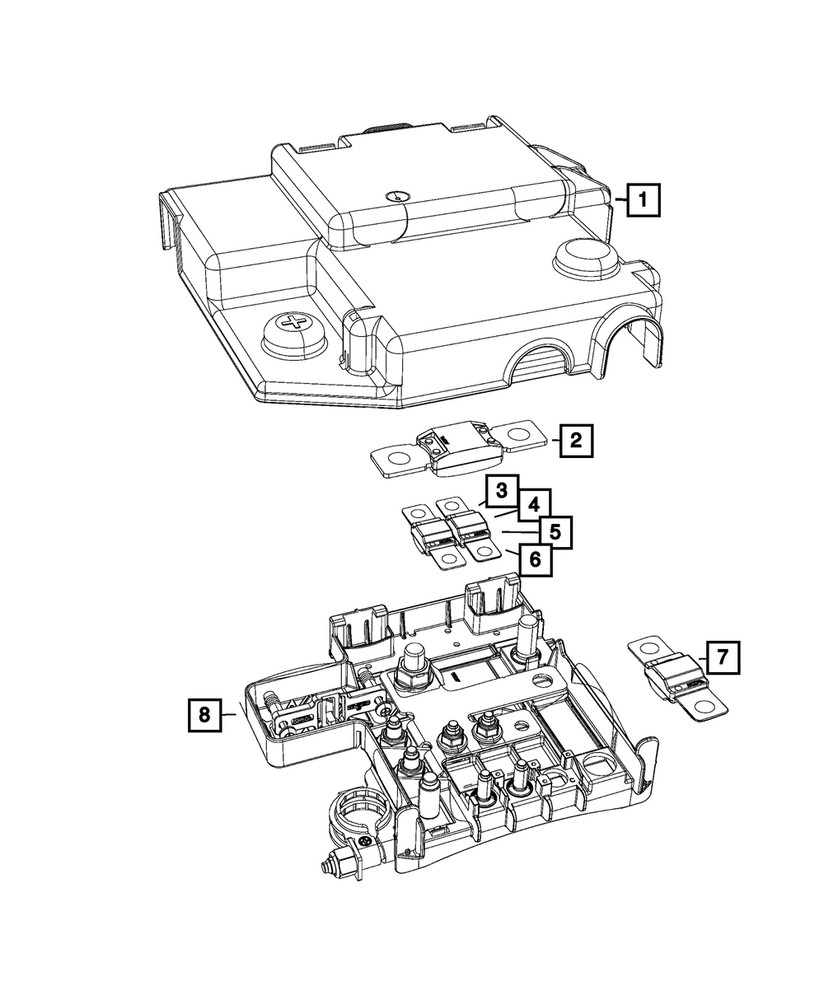 Genuine Mopar Battery Control Unit 68372333AA