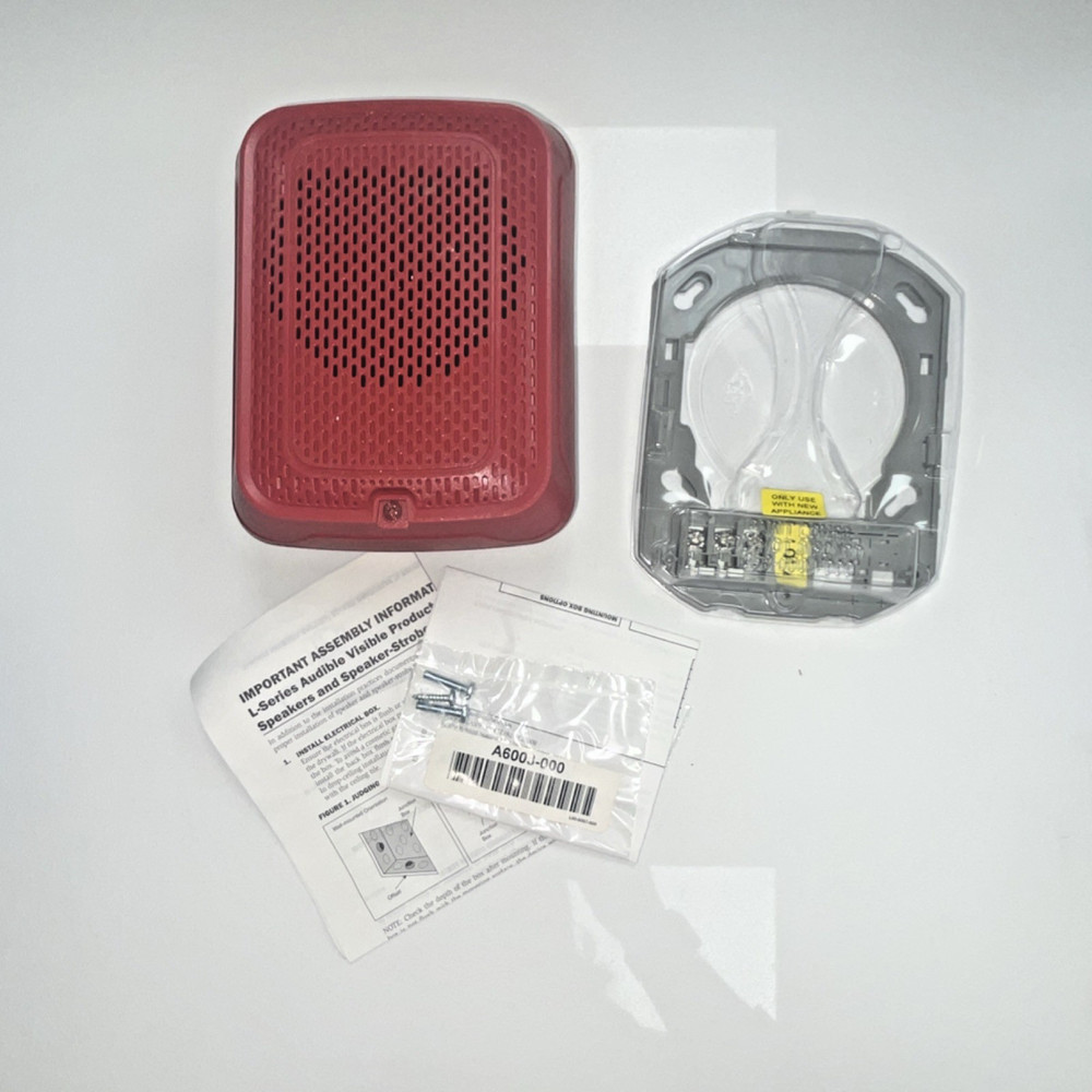 System Sensor SPRL Fire Alarm Wall Speaker Red Model SPRL Fire Alarms