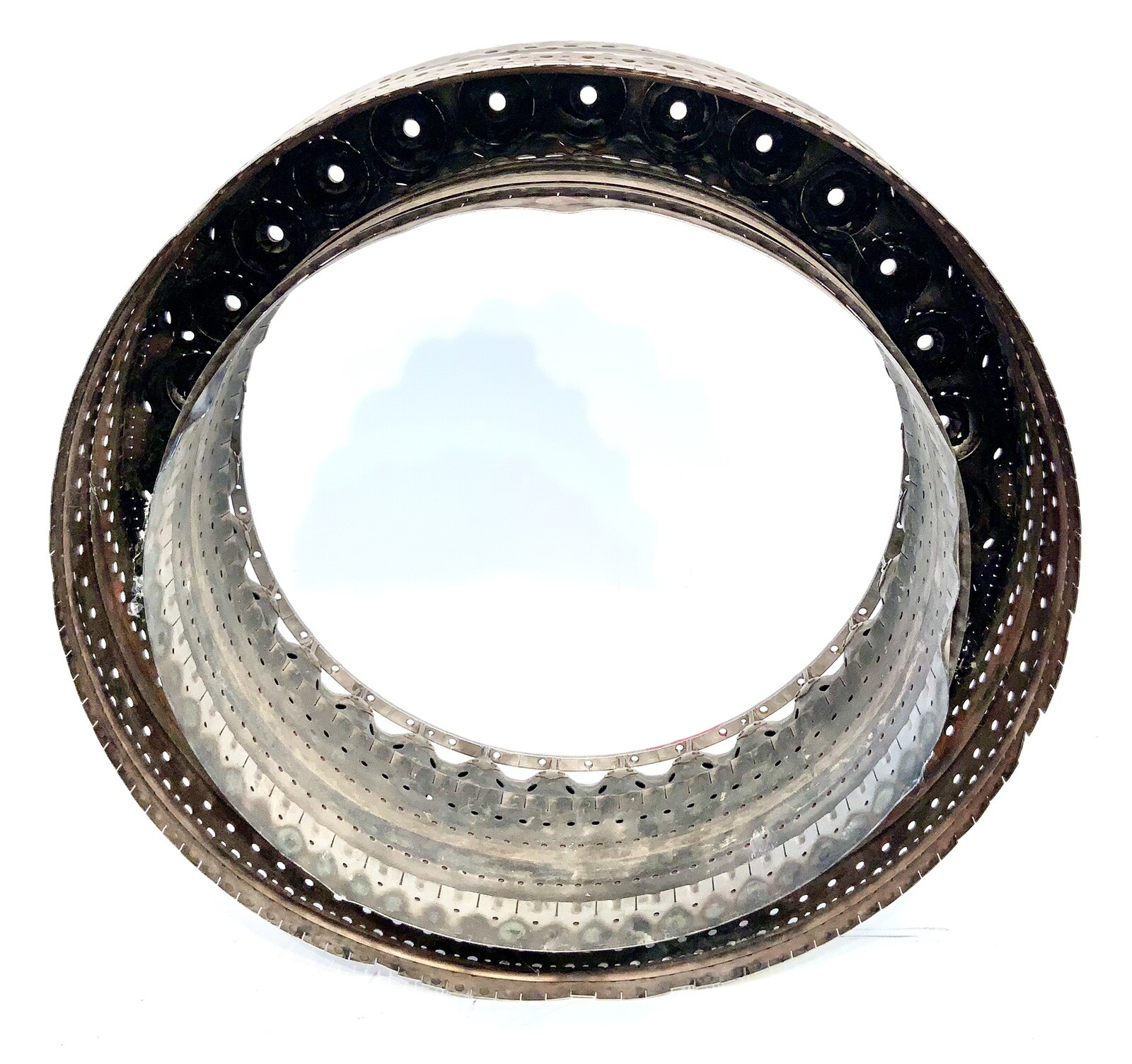 VINTAGE JET ENGINE COMBUSTION RING WITH FUEL VANE INSERTS MUST SEE