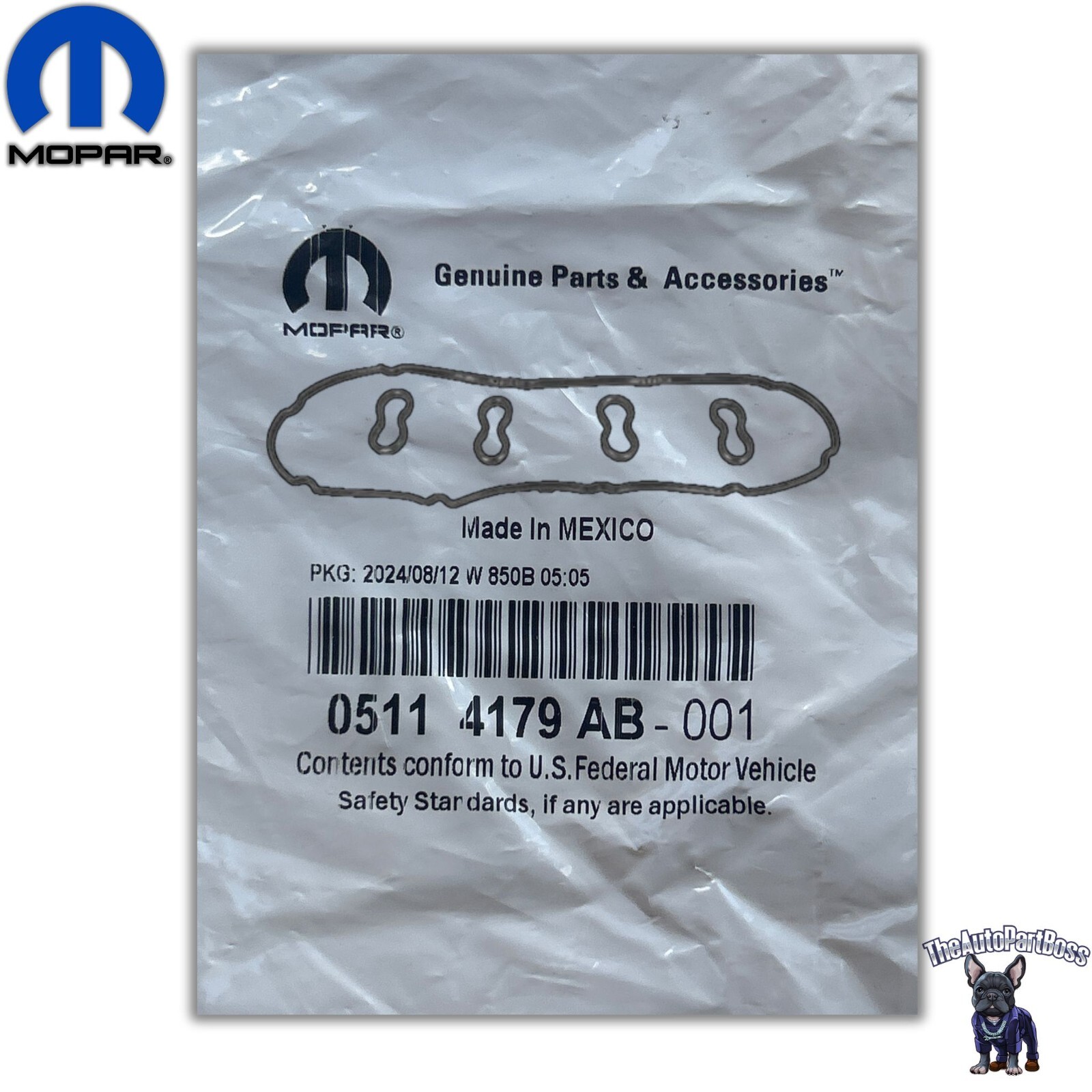 5.7L Cylinder Head Cover Gasket Kit OEM Mopar 5114179AB 05114179AB