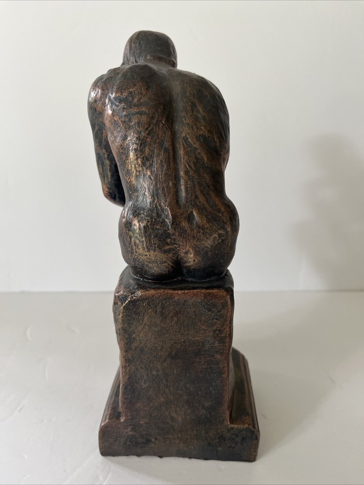 Vtg Heavy Solid Rodin’s The Thinker (Thinking Man)