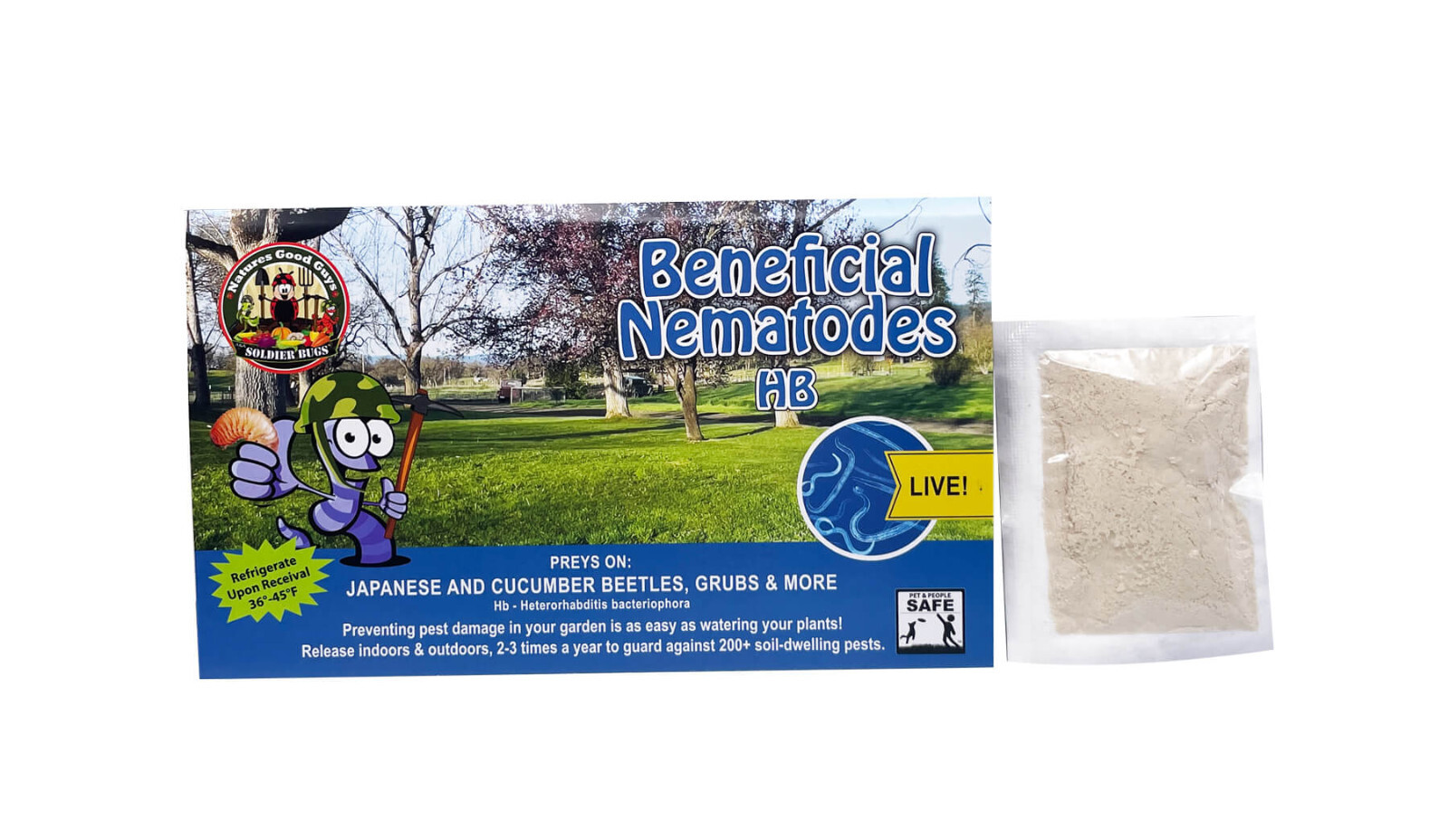 Beneficial Nematodes HB - Targets Japanese and Cucumber Beetles, Grubs & More