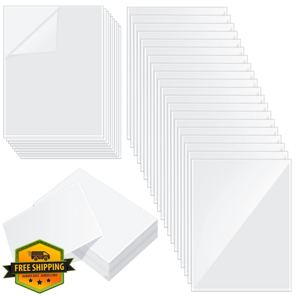 Gueevin 8.5x11" Self Adhesive Display Pockets 200 Pcs