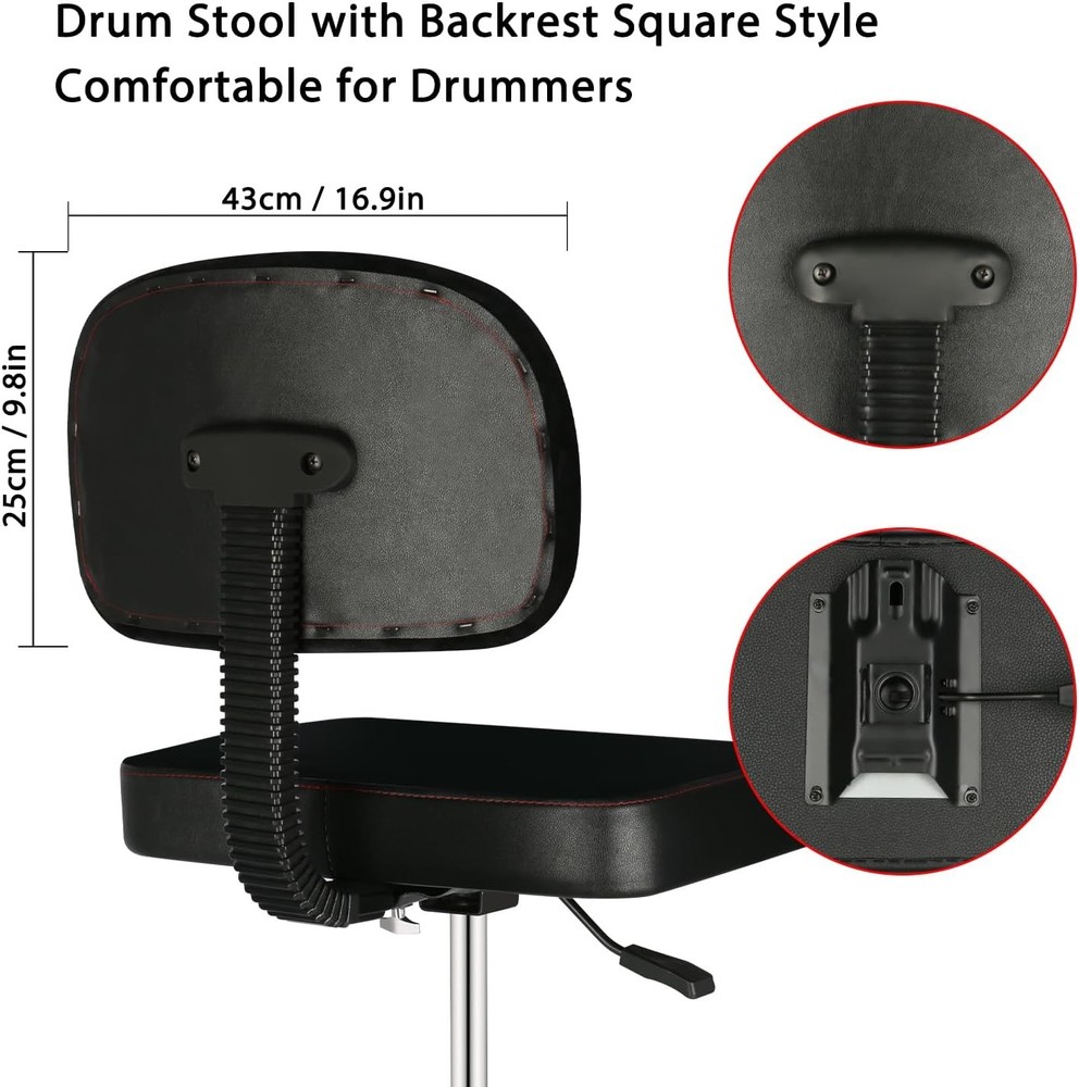 Square Cushion Drum Seat