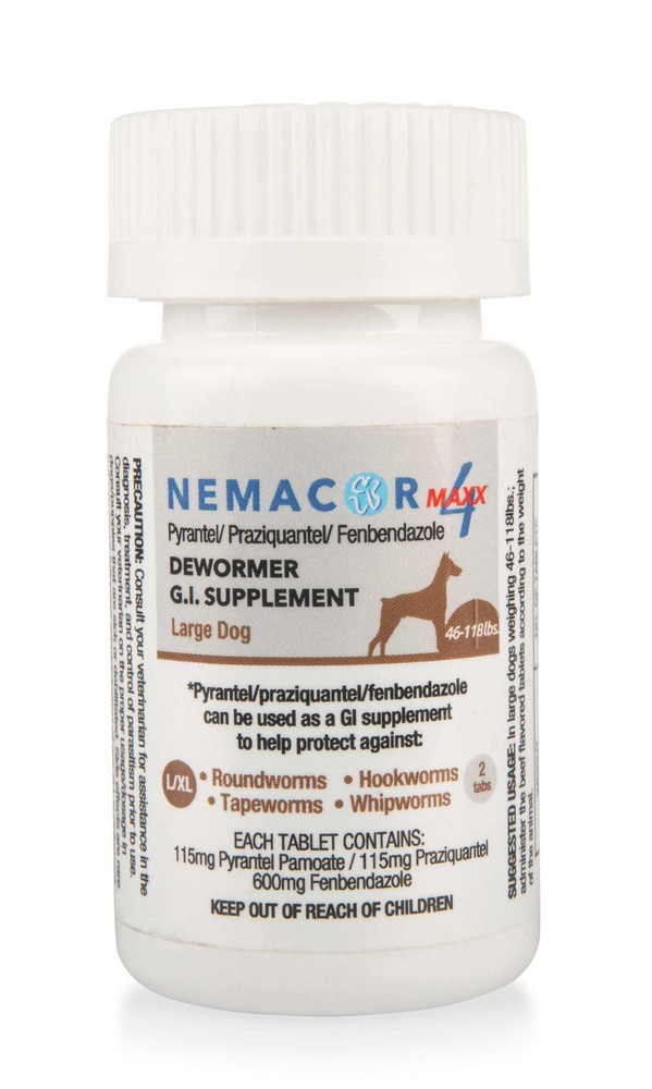 Nemacor Maxx 4 for Dogs, Beef, 2 ct