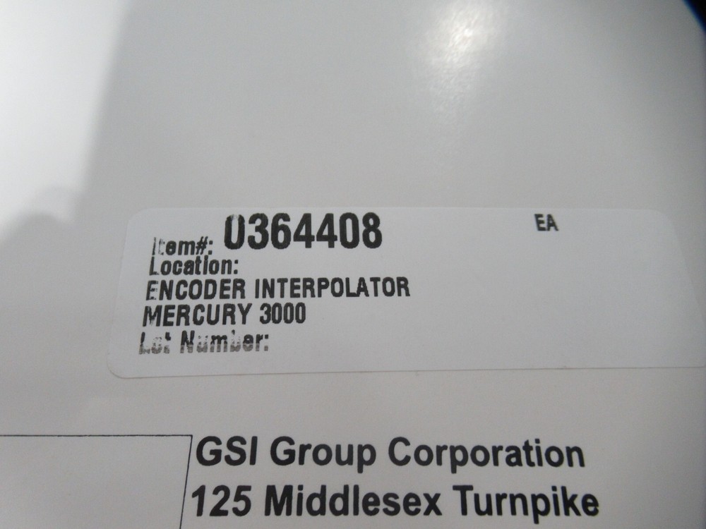 GSI MicroE Systems Mercury 3000 SS-300c Interpolator Encoder *NEW*