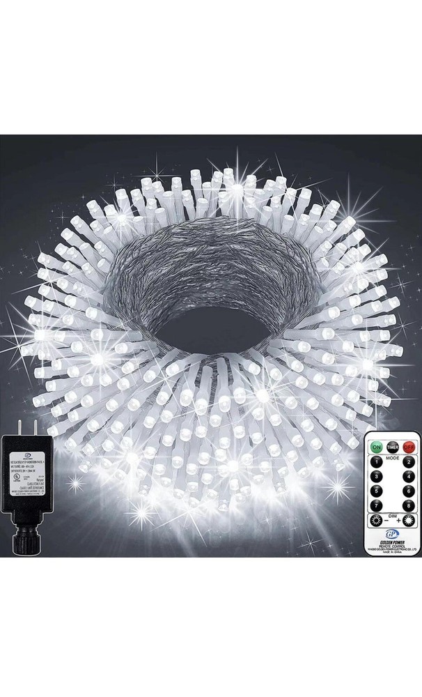 403ft 1000 LED String Lights Outdoor Christmas Lights