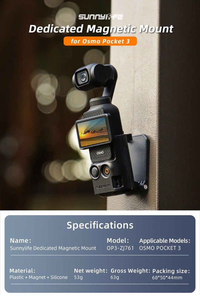 For DJI OSMO Pocket 3 Camera Magnetic Mount Base Multifunctional Desktop Bracket