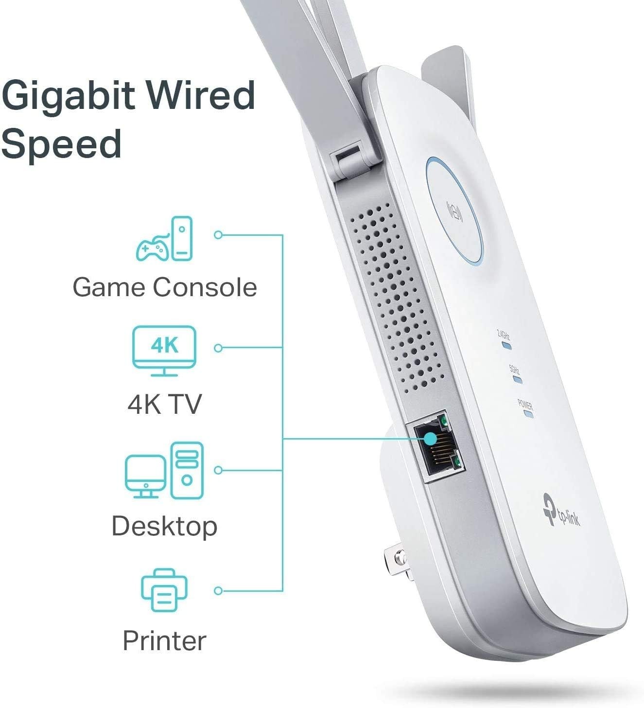 TP-Link WiFi Range Extender Repeater AC1750 Dual Band RE450 Internet Booster