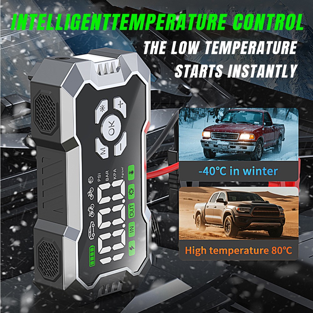 99800mAh Car Jump Starter with Air Compressor Battery Jumper Box Charger Booster