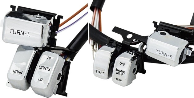 HardDrive Handlebar Switch Kit Chrome #370304 Harley Davidson