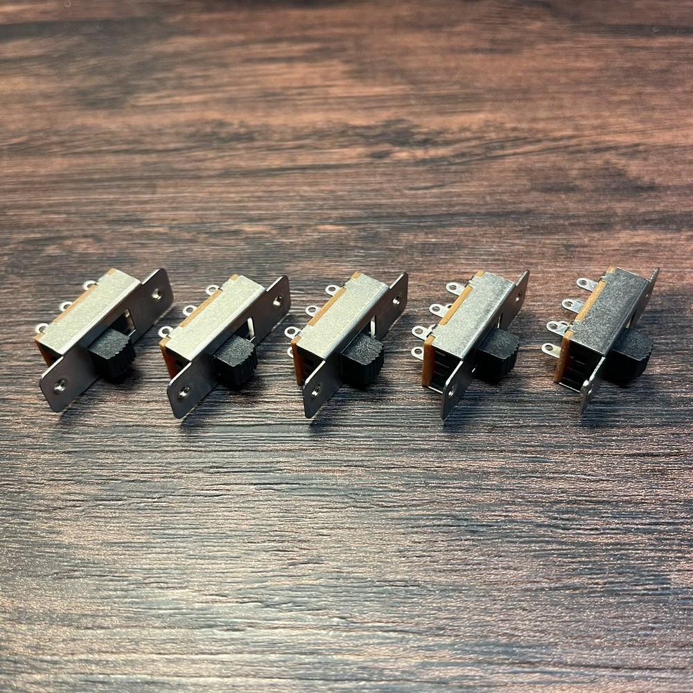 (5 Pcs) DPDT Slide Switch 500mA 250V