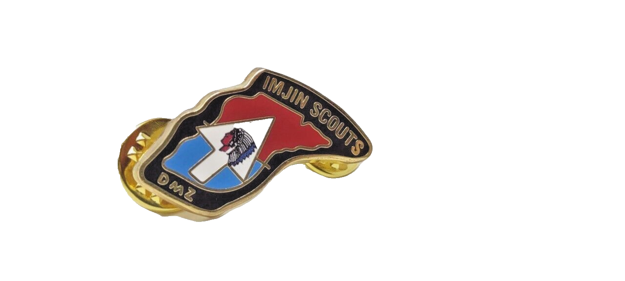 United States Army 2nd Infantry Division Imjin Scouts DMZ Missions Lapel Pin