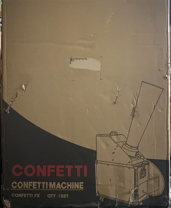 MOKA SFX DMX CO2 LARGE CONFETTI MACHINE WITH CASE