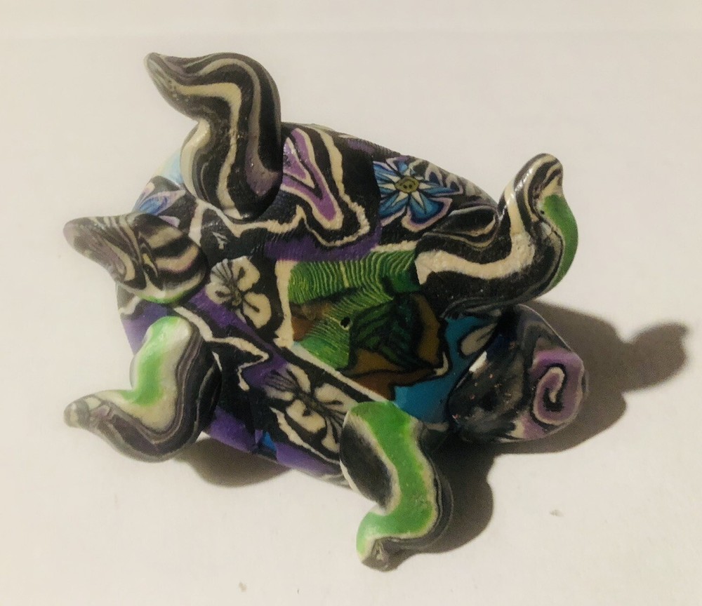 Five miniature Good Luck turtle figurines