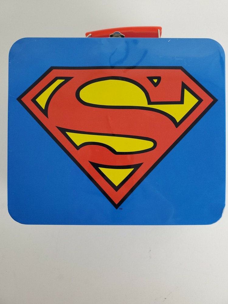 DC Comics Superman Logo Trademark Tin Lunch Box