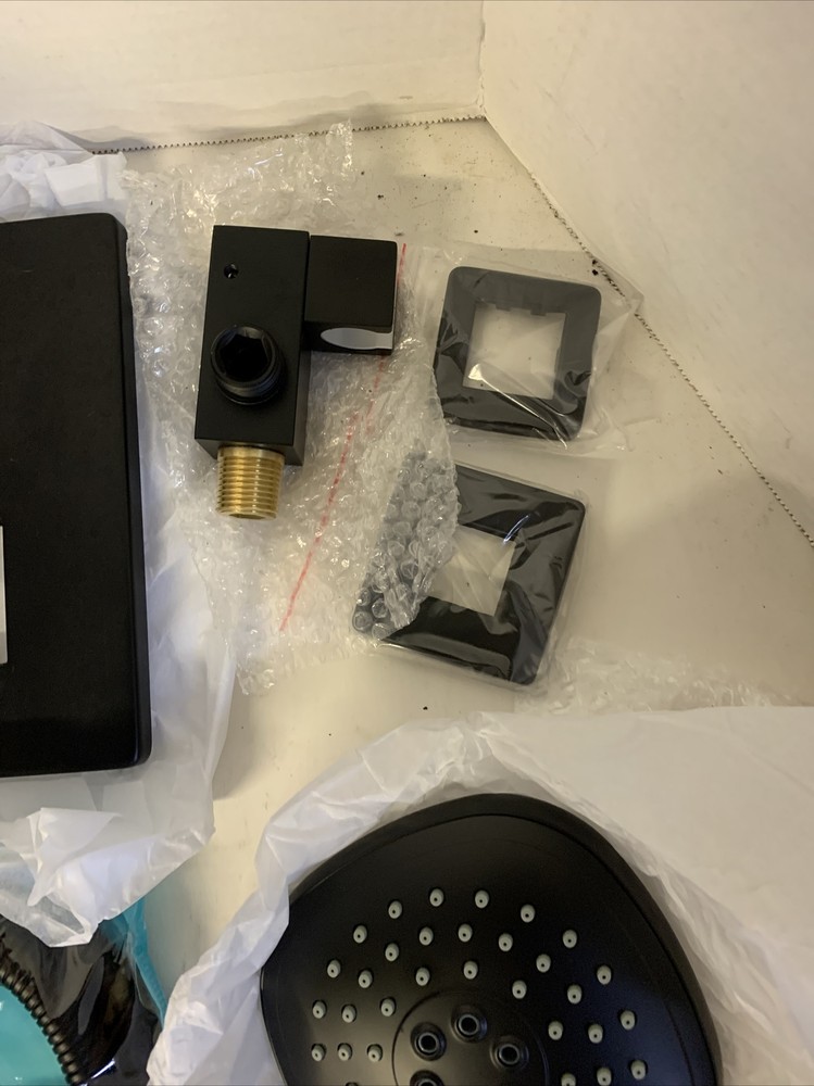 NEW POP Sanitaryware Matte Black Shower System Ceiling Mount Set