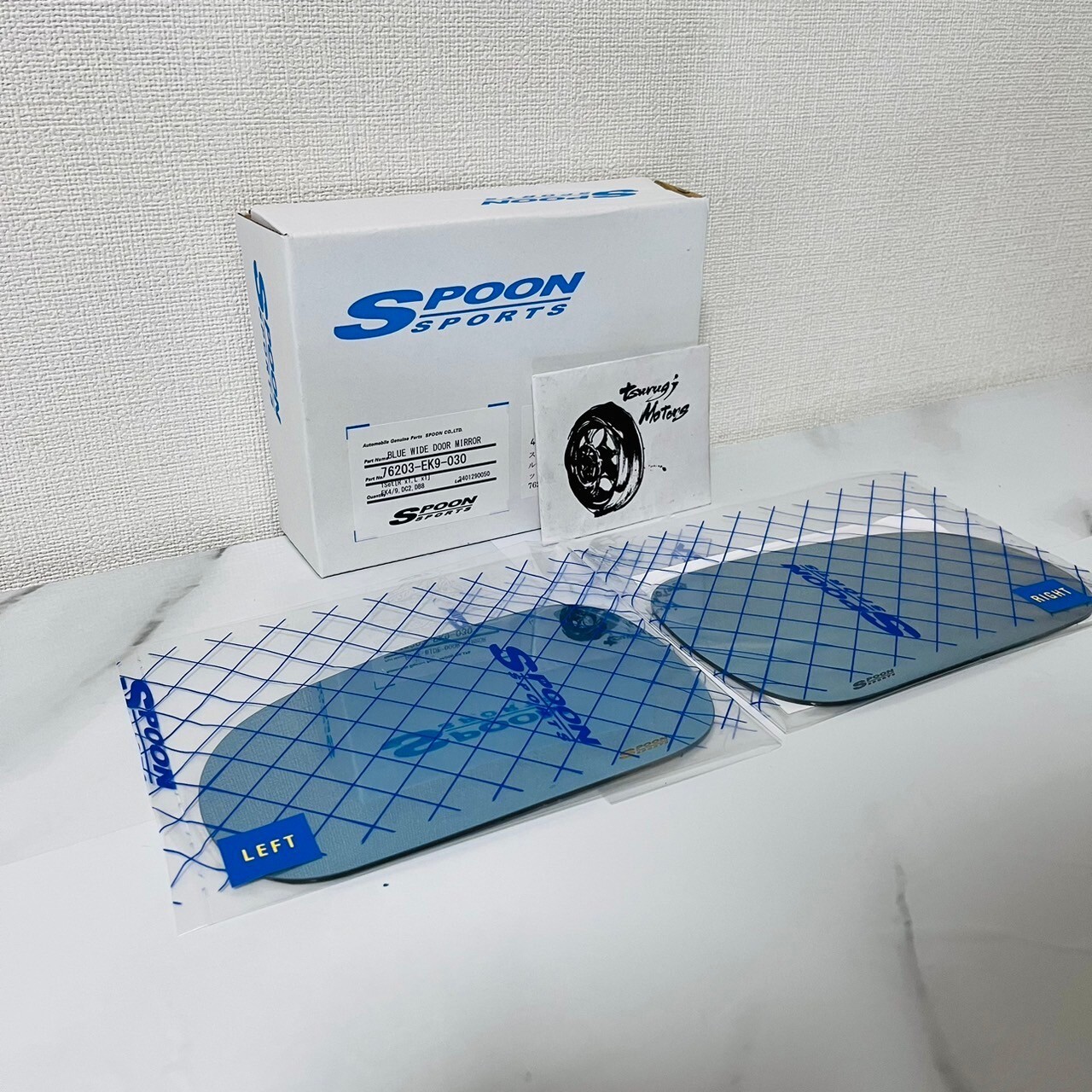 Spoon OEM BLUE WID DOOR MIRROR HONDA CIVIC INTEGRA EK4 EK9 DC2 DB8 76203-EK9-030