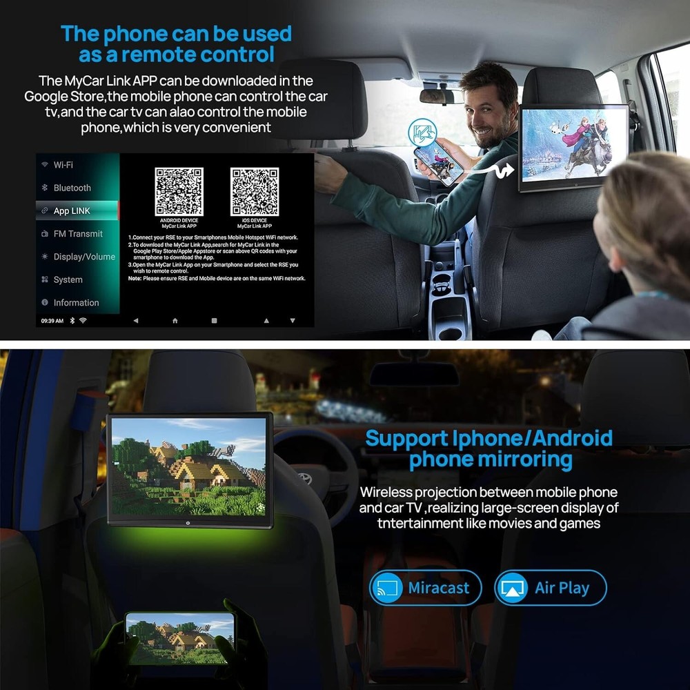 Automobile Business Android Rear-Seat Entertainment System