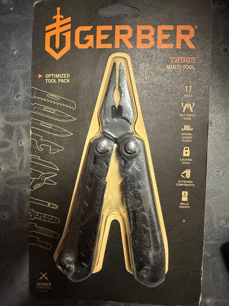 Gerber Truss Stainless Steel Multi-Tool Black With Sheath