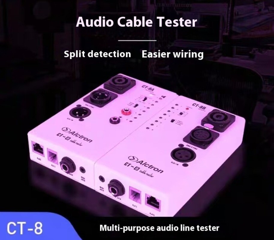 CT-8 Professional Multifunction Audio Line Test Instrument Engineering Cabling