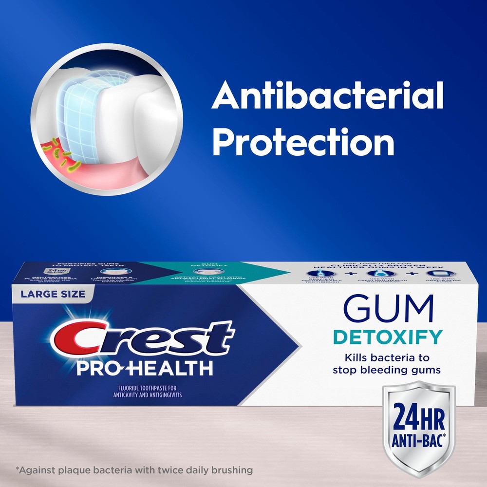 Toothpaste, Pro-Health Gum Detoxify Deep Clean Fluoride Toothpaste, Mint, 4.8