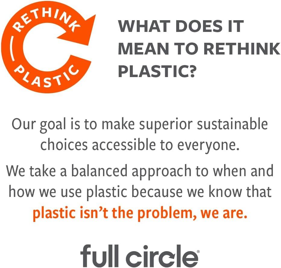 Full Circle Reusable Cellulose Sponge Clothes, 3 Pack