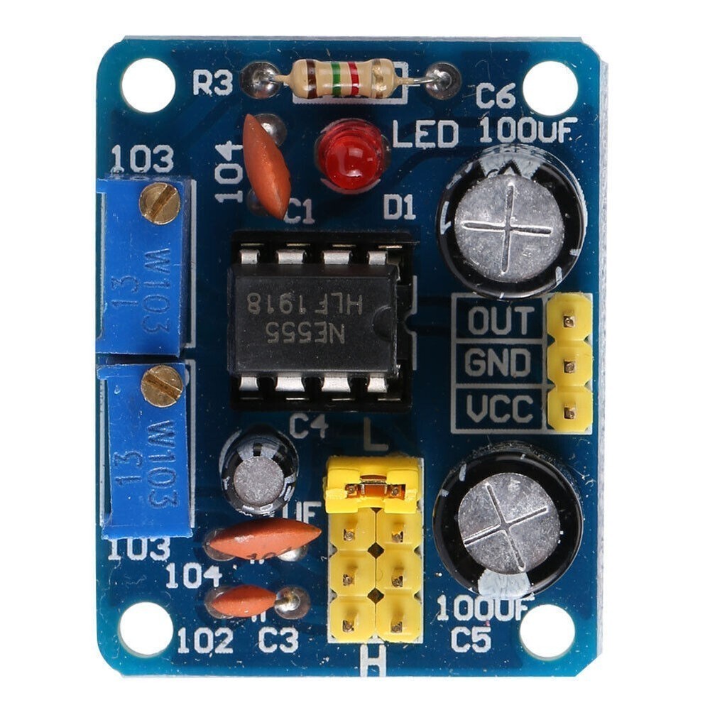 NE555 Pulse Frequency Generator Adjustable Duty Cycle Signal Generator Board
