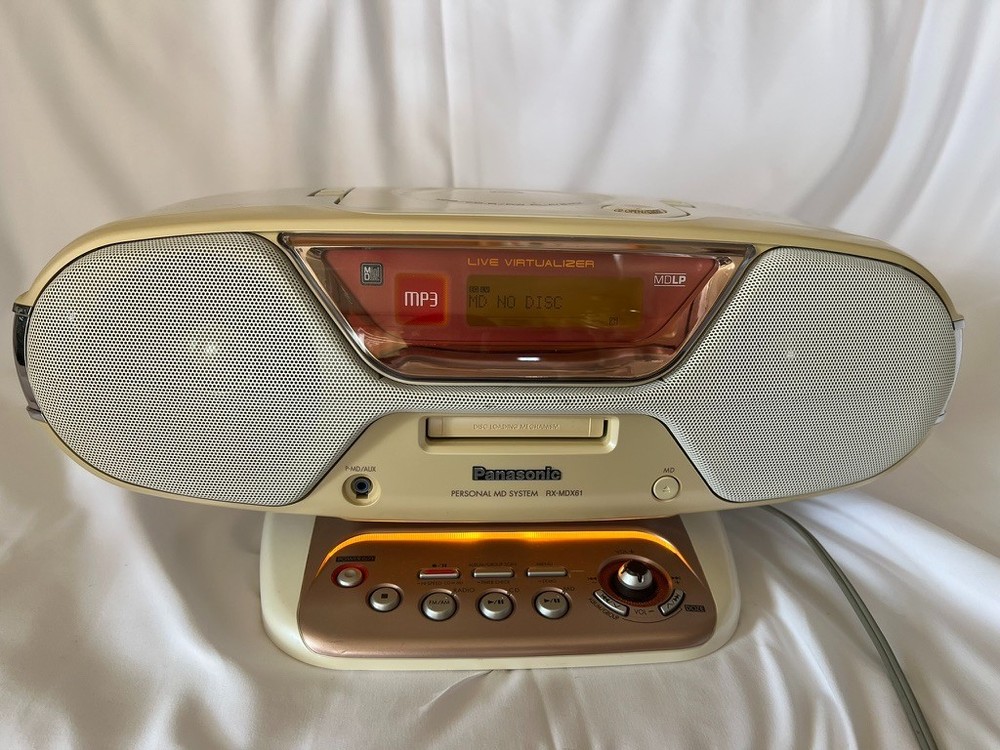 Personal MD system RX-MDX61 CD and MD operation confirmed