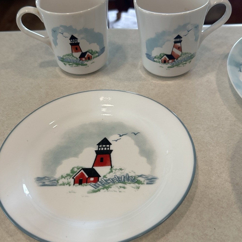 Vintage Corolla-Outer Banks Pattern Featuring Lighthouse And Sailboat Design