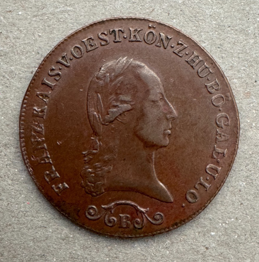 Austria, 3 Kreuzer, 1812 B, KM#2116