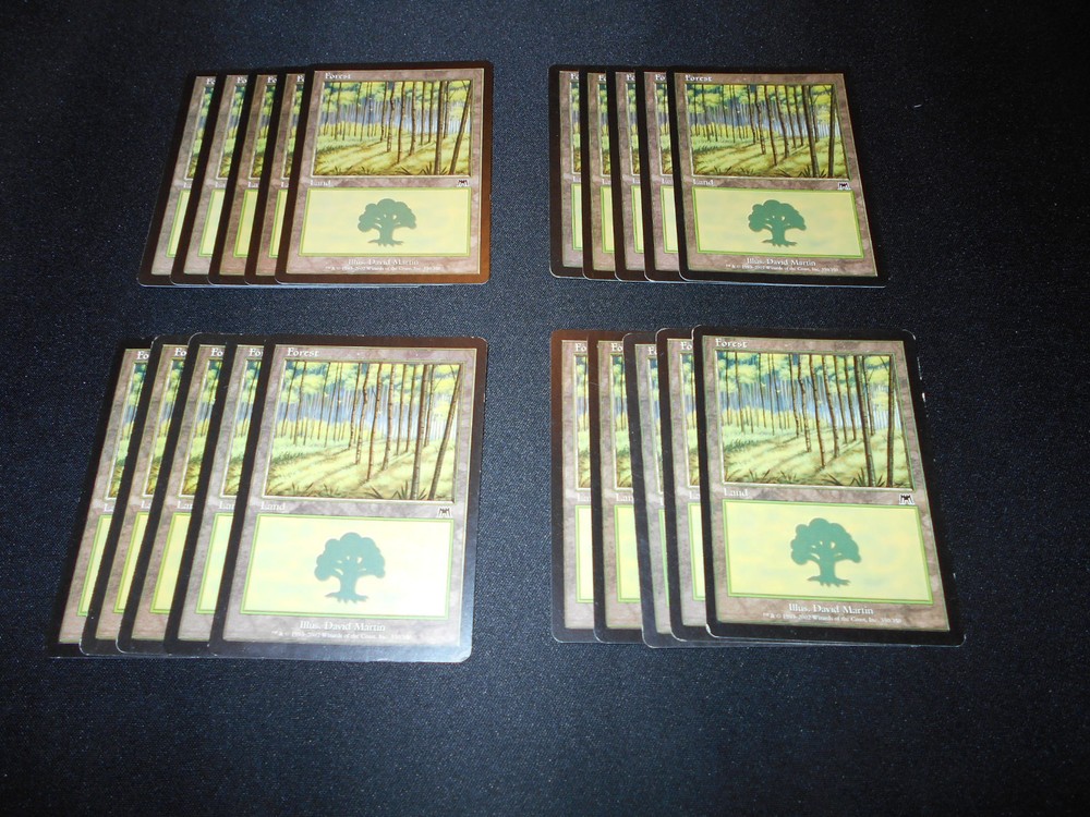 20 Basic Land #350 - SAME ART - Forest - Onslaught - MP-NM - Magic MTG FTG